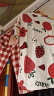 浪莎睡衣女士夏季纯棉短袖七分裤家居服夏天薄款大码套装 草莓印花XXL 晒单实拍图