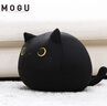 MOGU日本 mogu 抱枕靠垫 可爱招财猫公仔 生日礼物抱枕睡觉专用送女生 黑色 实拍图