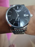 冠琴（GUANQIN）瑞士认证手表男士机械表 超薄简约中学生男表 精钢商务绅士名表 条钉钢带本黑 实拍图