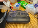 LOHO 防蓝光眼镜全钛架男女学生时尚平光无度数镜架LH0089003玫瑰金 实拍图