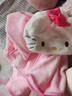 学生午睡毯kitty猫少女心午休毯子凯蒂猫披风斗篷宿舍空调披肩毯 kt猫连帽披肩毯 尺寸（140*90CM） 实拍图