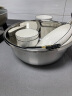 美厨（maxcook）304不锈钢盆调料盆 加大加厚味斗30CM 洗菜盆沙拉盆和面盆MCWA672 晒单实拍图
