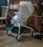 smartstroller遛娃神器婴儿推车可坐可躺轻便折叠双向婴儿车高景观宝宝溜娃神车 香槟白(铝合金车架+3D舒适透气) 晒单实拍图