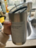 拜杰304不锈钢咖啡杯冰霸杯保冷杯保温马克杯水杯双层带吸管600ML 实拍图