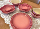 酷彩（Le Creuset）炻瓷创意心形盘2件套水果盘家用餐盘碟子 大号心形碟2件套石英粉 22.5cm 晒单实拍图