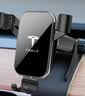 suvmch适用于特斯拉model3/Y手机车载支架专用毛豆modelY内饰改装木纹架 特斯拉-焕新3/Y【磨砂黑支架】 实拍图