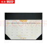 信发（TRNFA）DB-8282 2026年马年仿真皮大号大班台历台垫 桌面摆件皮质圆角包角日历月历记事计划表（黑色） 实拍图