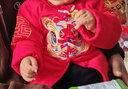 欢喜小熊婴儿套装宝宝冬季加厚棉服新年服红色中国风周岁礼服拜年服 实拍图