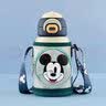 迪士尼（Disney）一盖双饮保温杯6-12岁儿童水杯吸管杯小学生直饮316不锈钢水壶 米奇绿双饮 520ml 实拍图