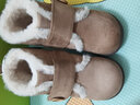 卡特兔童鞋儿童雪地靴男宝宝棉鞋加绒女童学步鞋毛毛鞋婴儿冬季机能鞋子 棕色 28 内长17.5cm  脚长16.3-16.9 实拍图