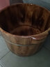 古希诺（GUXINUO） 古希诺 香柏木泡脚桶木桶家用泡脚盆木盆洗脚盆实木足浴盆木桶 25cm碳化双耳桶+盖+按摩珠+艾草 实拍图
