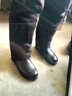 富贵鸟（FUGUINIAO）冬季短靴女雪地靴真皮羊皮毛一体中老年人妈妈棉鞋女高帮靴子女鞋 FG409黑色[羊毛保暖] 41 脚肥脚宽买大一码 实拍图