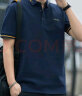 吉普（JEEP）短袖T恤男夏季Polo商务休闲衫男士宽松凉感衣服男装 宝蓝 2XL  晒单实拍图