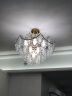 鹿屋法式客厅水晶吊灯北欧创意轻奢时尚玻璃珍珠房间灯具温馨主卧室灯 B款金色 四层【60CM】三色 晒单实拍图