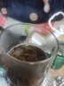 斌诺玻璃杯 耐热透明玻璃水杯带把杯子男女字母早餐牛奶杯简约果汁杯 黑字goodmorning 350ml 实拍图