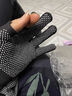 凡伊聆防滑手套男女骑行开车可触屏运动登山手套户外爬山劳保外卖薄手套 户外防滑触屏点胶手套【黑色】 实拍图