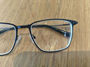 依视路（ESSILOR） 新款商务男镜架时尚镜框女配依视路镜片近视定制眼镜网上配镜 TR90-全框-1023GY-灰色 镜框+依视路膜岩高清1.60现片 实拍图