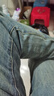 真维斯（Jeanswest）牛仔裤男春秋季新款高端纯棉复古直筒男裤潮流男士百搭休闲长裤子 302怀旧蓝 33 （2尺6）建议140-150斤穿 实拍图