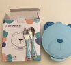 COOKSS儿童勺子套装宝宝训练学吃饭316不锈钢2-8岁婴儿辅食勺餐具绿+盒 实拍图
