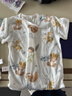婧麒（JOYNCLEON）新生婴儿纯棉连体衣服初生宝宝无骨连身衣满月爬爬服春季四季哈衣 熊猫 73cm 实拍图