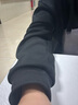 POUM日系模糊印花卫衣男春秋冬季美式潮流圆领宽松加绒打底长袖t恤衫 XJD-5071黑色 XL （建议110-130斤） 实拍图