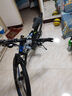 EG7山地自行车成人学生变速越野单车双减震赛车26寸青少年男女 三刀【升级减震 轻量铝架】黑蓝 27.5寸27速【适合：175-190CM】 实拍图