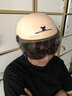 笙越头盔 电动车头盔冬季电瓶车男女士头盔可拆卸护耳保暖3C认证四季通用安全帽轻便可爱半盔 卡其爱心熊【赠熊耳朵+短茶镜】 均码（可调大小） 实拍图