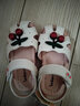 G.duck小黄鸭夏季新款宝宝学步鞋女童凉鞋软底可爱小樱桃婴儿鞋 米色软底凉鞋 24 内长15cm 实拍图