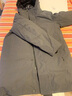 君羽户外羽绒服男中长款商务风鹅绒服800蓬白鹅绒连帽羽绒大衣G52199 曜石灰 M （推荐131-145斤） 实拍图