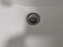恒洁（HEGII） 面盆下水器 带溢水口洗脸盆防堵防漏易清洗下水器 【HMX250】弹跳式套装 铬色 实拍图