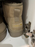 骆驼（CAMEL）雪地靴女简约反绒增高厚底套筒保暖靴 L23W275056 卡其 39  实拍图