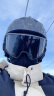 PROPRO 滑雪头盔装备护具男士女士通用安全帽成人/儿童双板单板滑雪头盔 黑条纹+黑色雪镜 XL号 建议头围58-61.5CM 实拍图