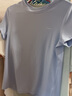 361度运动套装男夏季跑步短袖基础舒适速干健身训练衣服 【女款】凝雾蓝/基础黑 M 实拍图