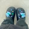 CROCS卡骆驰檀健次同款经典泡芙洞洞鞋轻便舒适男女同款花园鞋|207521 黑色-001(含智必星) 43 (270mm) 实拍图