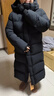 CLARKE QUEEN95白鹅绒羽绒服2024冬季新款长款过膝户外露营加厚保暖外套女 黑色 XL 【165-180斤 卡码拍小】 实拍图