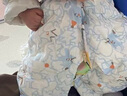 巴拉巴拉童装婴儿连体羽绒服轻薄羽绒服宝宝衣服2025冬装抱衣爬服男童女童 蓝色调00388 100 cm-充绒量53g 实拍图