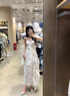 艾珠儿（Aizhuer）法式纯欲水墨画印花吊带连衣裙子女收腰气质设计感温柔风长裙夏季 紫鸢尾碎花 M 实拍图