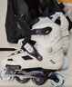 斯威（SWAY）轮滑鞋成人男女溜冰鞋休闲平花专业滑轮鞋大学生初学者滑冰旱冰鞋 白【一体支架+安全头盔护具+包】 35 日常鞋码(35-37) 实拍图