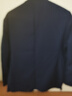 罗蒙（ROMON）西服男士小西装外套职业正装修身休闲伴郎服 藏青色3XL 实拍图