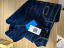 真维斯（Jeanswest）加绒牛仔裤男士秋冬款加厚保暖直筒宽松外穿休闲加棉冬季长裤子男 563深蓝色加绒 33 码 实拍图