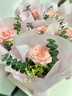 鲜花情同城配送速递单支玫瑰花康乃馨向日葵郁金香鲜花公司用花束 单支粉玫瑰花束·20束起送 同城配送 支持预约日期 实拍图