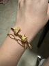 周生生情人节礼物足金光面黄金手镯传承素圈圆棍90194K计价07圈12克 实拍图