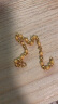 赛菲尔 黄金手链女足金一光一砂转运珠磨砂光面圆珠手链礼物 约6.17克 约16cm（工费170元） 实拍图