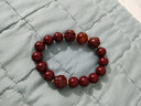 妙韵天然朱砂三合六合手链转运珠手串本命佛护身符马年本命年吉祥礼物 生肖属兔文殊菩萨转运珠 女款珠径8mm 实拍图