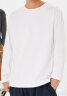 真维斯日系长袖T恤男220g重磅纯棉男士打底衫男生宽松大码纯色内搭 实拍图