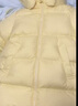 笛莎（DEESHA）童装女童和暖系列三防中长版防寒儿童羽绒服2025冬季新款女宝外套 杏仁黄 110 实拍图