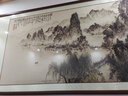 佳得雅新中式客厅装饰画沙发背景墙壁画字画山水画靠山图办公室风景挂画 望云楼A2（原版） 95*251cm宣纸锦绫+有机玻璃+胡桃色实木框（大气款） 实拍图