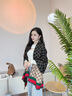 CHANEELR & KARITH围巾女秋冬季百搭围脖女加厚披肩保暖送女生老婆轻奢生日新年礼物 轻奢品牌时尚百搭ck风【黑卡其】 实拍图
