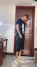 夏冰妮休闲短裤男夏季男士七分裤运动速干大码夏天宽松沙滩裤薄款大裤衩 黑色+浅灰色 XL 实拍图