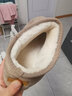 回力雪地靴女靴冬季经典棉鞋女鞋加绒加厚短筒保暖面包鞋防滑棉靴子女 米灰色(加绒加厚建议选大一码) 39 实拍图